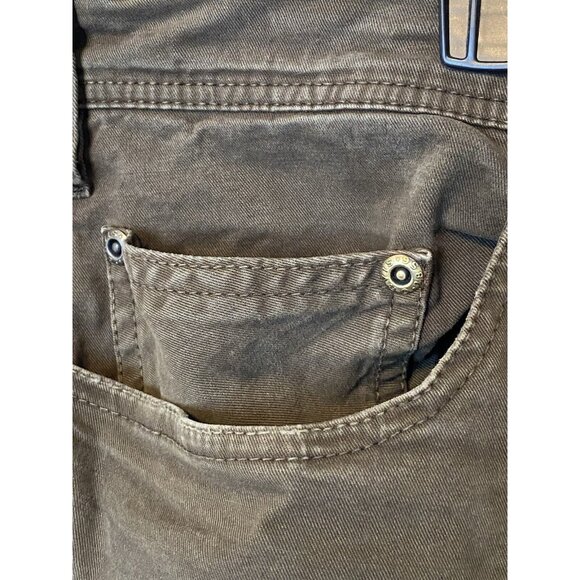 Orvis 5 Pocket Pants Men's 40x30 Greenish Brown Color Relaxed Fit Cotton - Picture 5 of 10